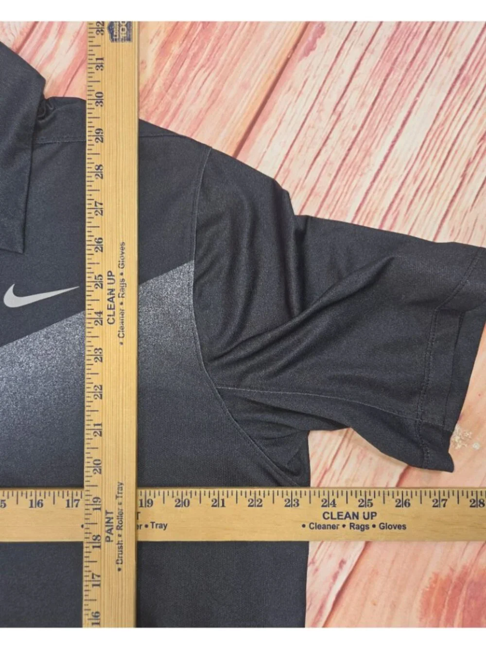 Nike Golf Black Dri-Fit Performance Polo Large